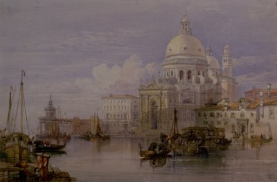 Santa Maria della Salute vanaf het Grote Kanaal, Venetië door William Leighton Leitch